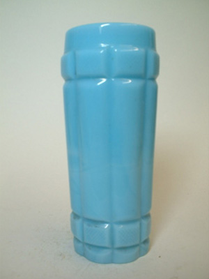 Victorian Blue Milk Glass Vase