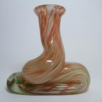 (image for) Mtarfa Organic Peach, Green & White Organic Glass Vase