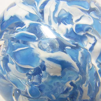 Langham Blue + White Glass Paperweight/Paper Weight