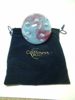 Caithness "Dimples" Glass Paperweight/Paper Weight