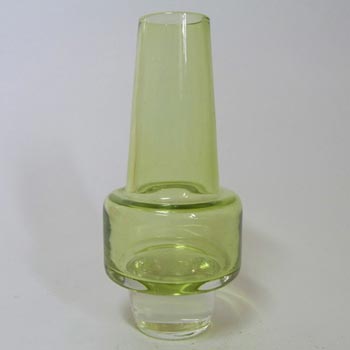 Sea Glasbruk 1960's Swedish Green Glass Studio Vase