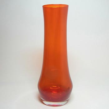 Riihimaki / Riihimaen Lasi Oy Finnish Red Glass Vase