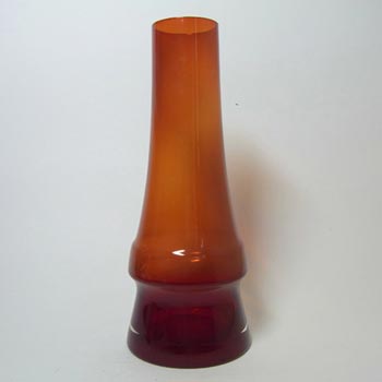 (image for) Riihimaki 'Piippu' Riihimaen Aimo Okkolin Red Glass Vase