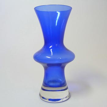 Sea Glasbruk/Kosta 1960's Swedish Blue Glass Vase