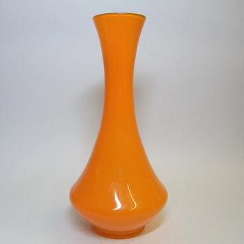 Scandinavian/Italian Retro Orange Cased Glass Vase