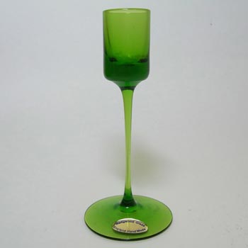 BOXED Wedgwood "Sandringham" Green Glass 5" Candlestick RSW22/1