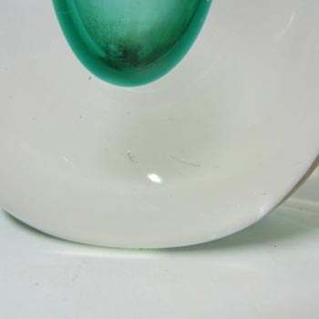 Whitefriars #9571 Cased Green Glass Teardrop Vase